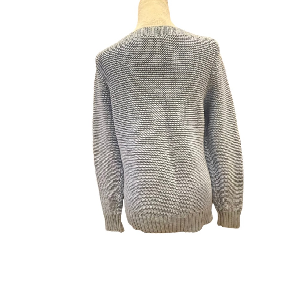Talbots baby Blue/Powder Blue Knit Sweater. Sz M - Picture 7 of 13